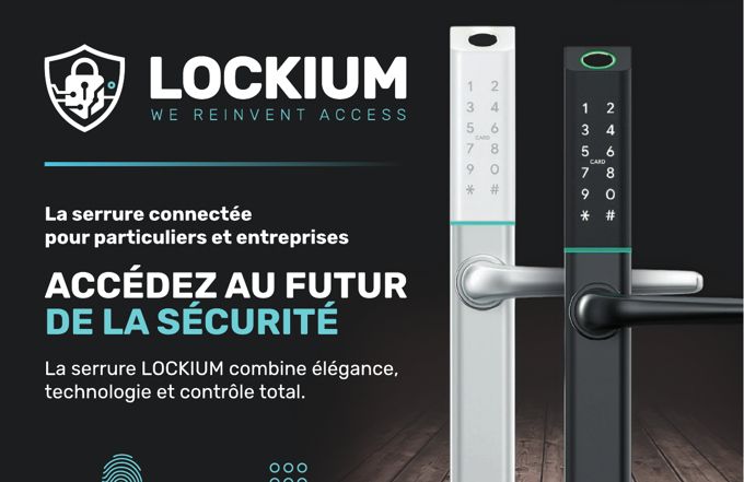 Flyer Lockium — Piazza SA revendeur officiel de la serrure connectée L01